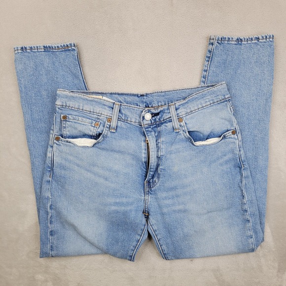 Levis 512 Jeans Mens 32x30 Blue Waterless Tapered Fit Stretch Denim Medium Wash - Picture 1 of 10